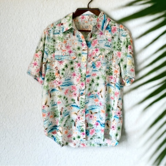 Sandrine Rose By Free People Hawaiian Pearl Snap Shirt
Size M - Picture 4 of 15